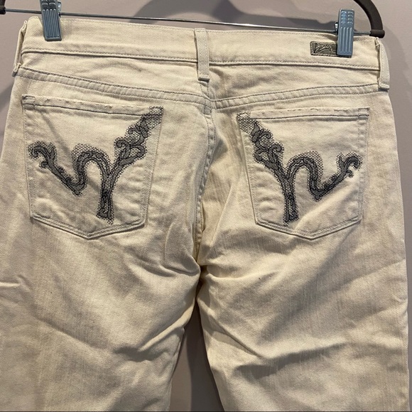 CITIZENS OF HUMANITY Jeans Valencia Kelly Bootcut Low Rise Grey Lace Y2K Size 28 - Picture 9 of 9